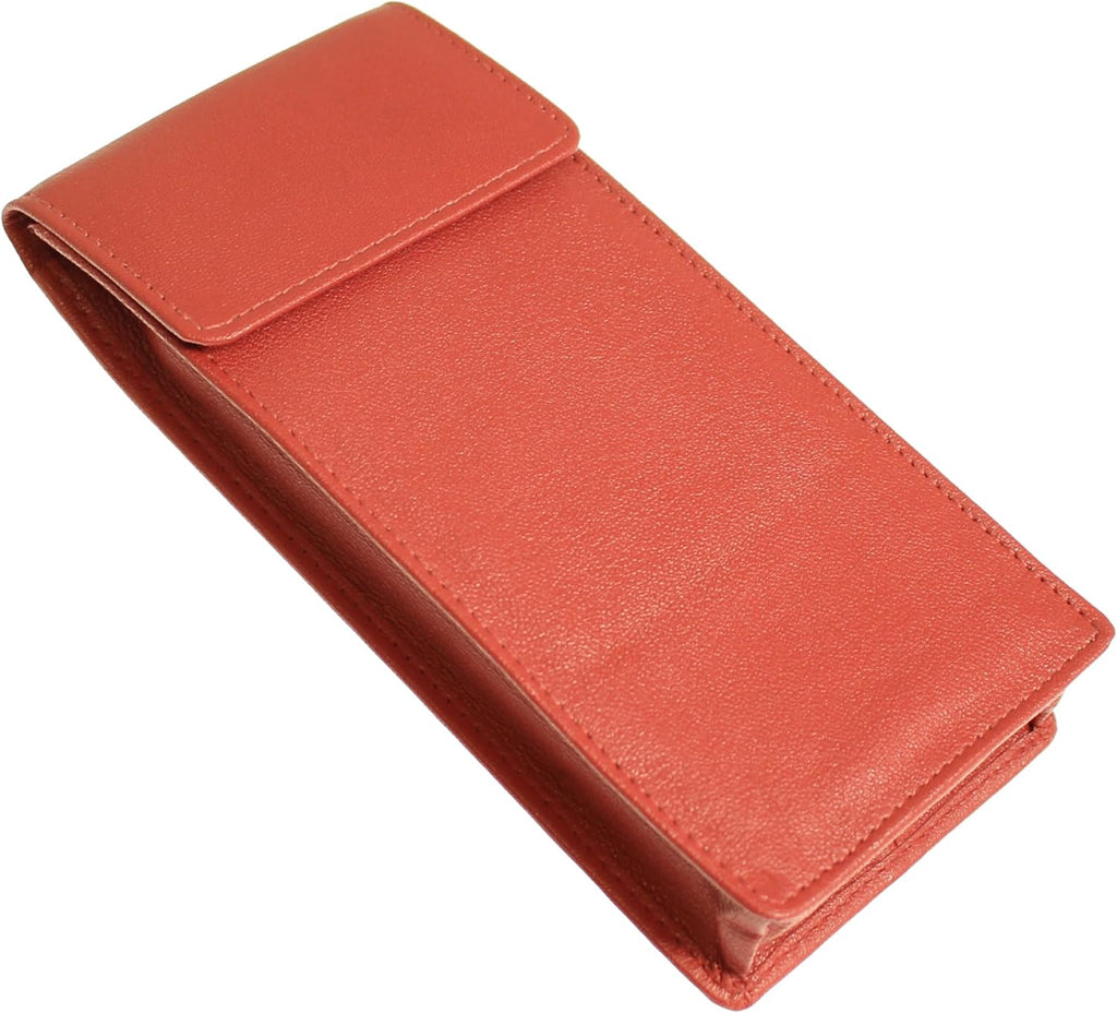 Soft Black Red Purple Pink Leather Spectacle Case/Slim Glasses Case/Soft Glasses Case