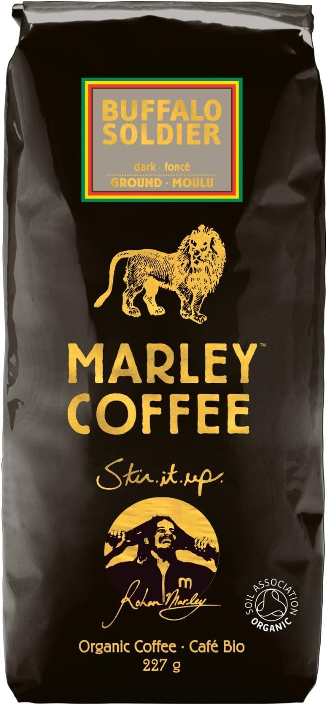 Marley Coffee Organic Dark Roast Ground Coffee - Buffalo Soldier 227g