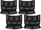 Frienda 4 Pcs Trash Can Caddy Bag Cleaning Caddy Bag for Garbage Bins Trash Holder Cart Garbage Bin Storage Organizer, Fits 32-50 Gallon Can, Janitorial Storage Cleaning Supplies (Black)