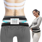 FREEZE2TRIM Kizu Relief Belt Sciatica Pain Relief Devices Lower Back Brace & SI Joint Support – Adjustable Back Support for Sciatic Pain Men & Women, Hip Compression Wrap (Regular, Plus) (Hip Size 47-56")