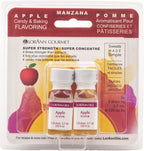 LorAnn Oils Super Strength Flavoring - Used For Candy Making, Flavoring, Baking, Hard Candy, & Flavor Oils - Bold, Natural Flavors 4X Stronger Than Extracts - Apple, Pack of 2, 0.125 fl oz