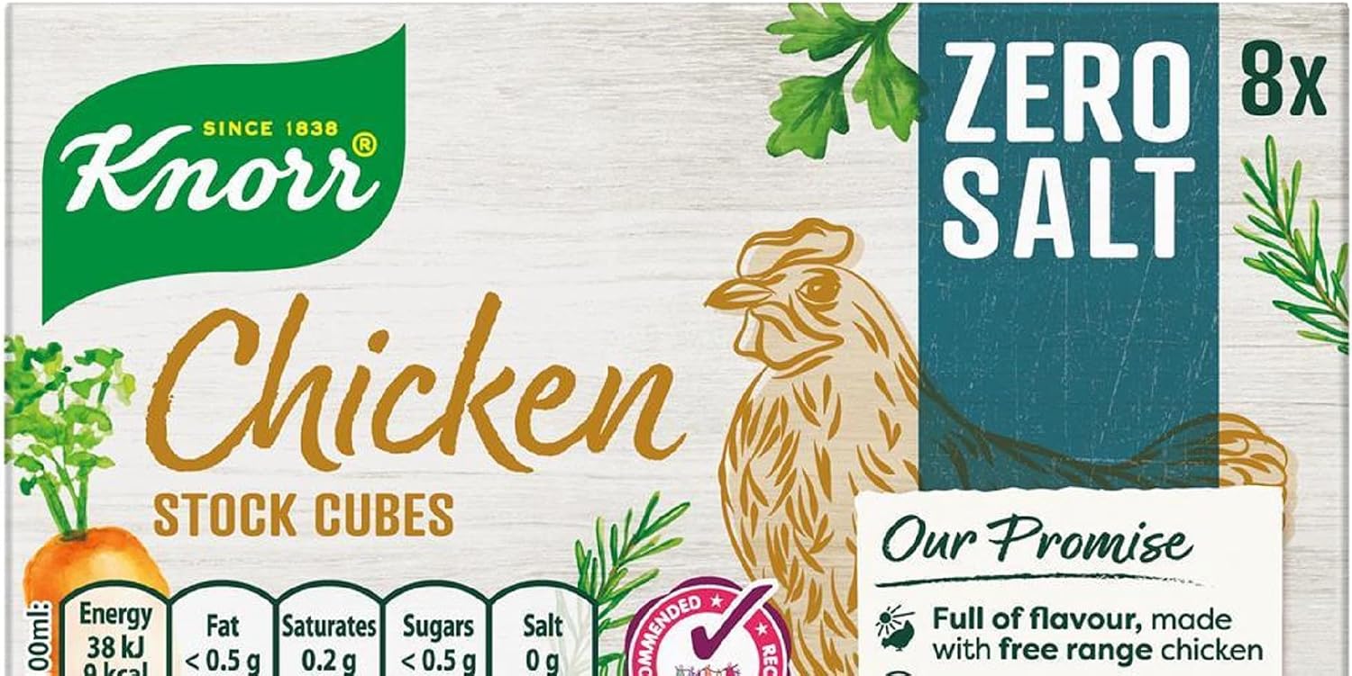 Knorr Zero Salt Chicken Stock Cubes 8x9g (0.31oz)