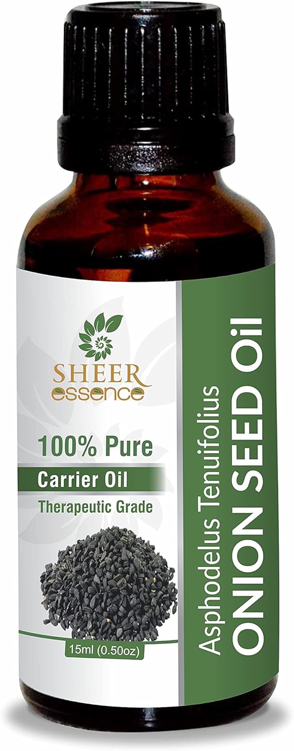 Onion Seed Oil -(Asphodelus Tenuifolius)- Carrier Oil 100% Pure Natural Undiluted Uncut Therapeutic Grade Oil 1.69 Fl.OZ