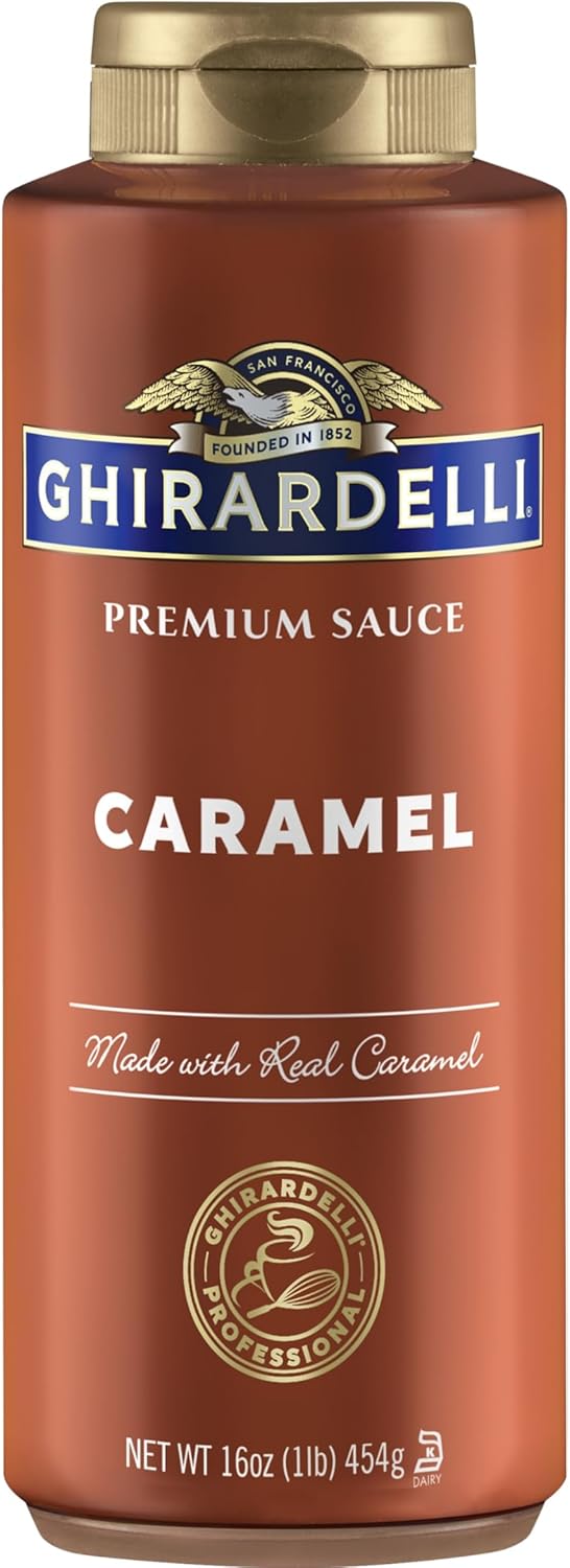 Ghirardelli Caramel Sauce Squeeze Bottle, 16 oz (Pack of 1)