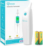 Ear Thermometer for Adults and Kids, Digital Thermometer with Fever Alarm and Instant Accuracy Readings, Infrared Thermometer Gun for Infants, Baby Thermometer, Fast, Reliable