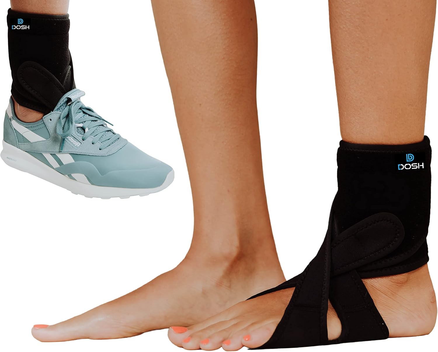 Dosh AFO Foot Drop Brace - Drop Foot Brace for Walking - AFO - Unisex (Left- One Size)