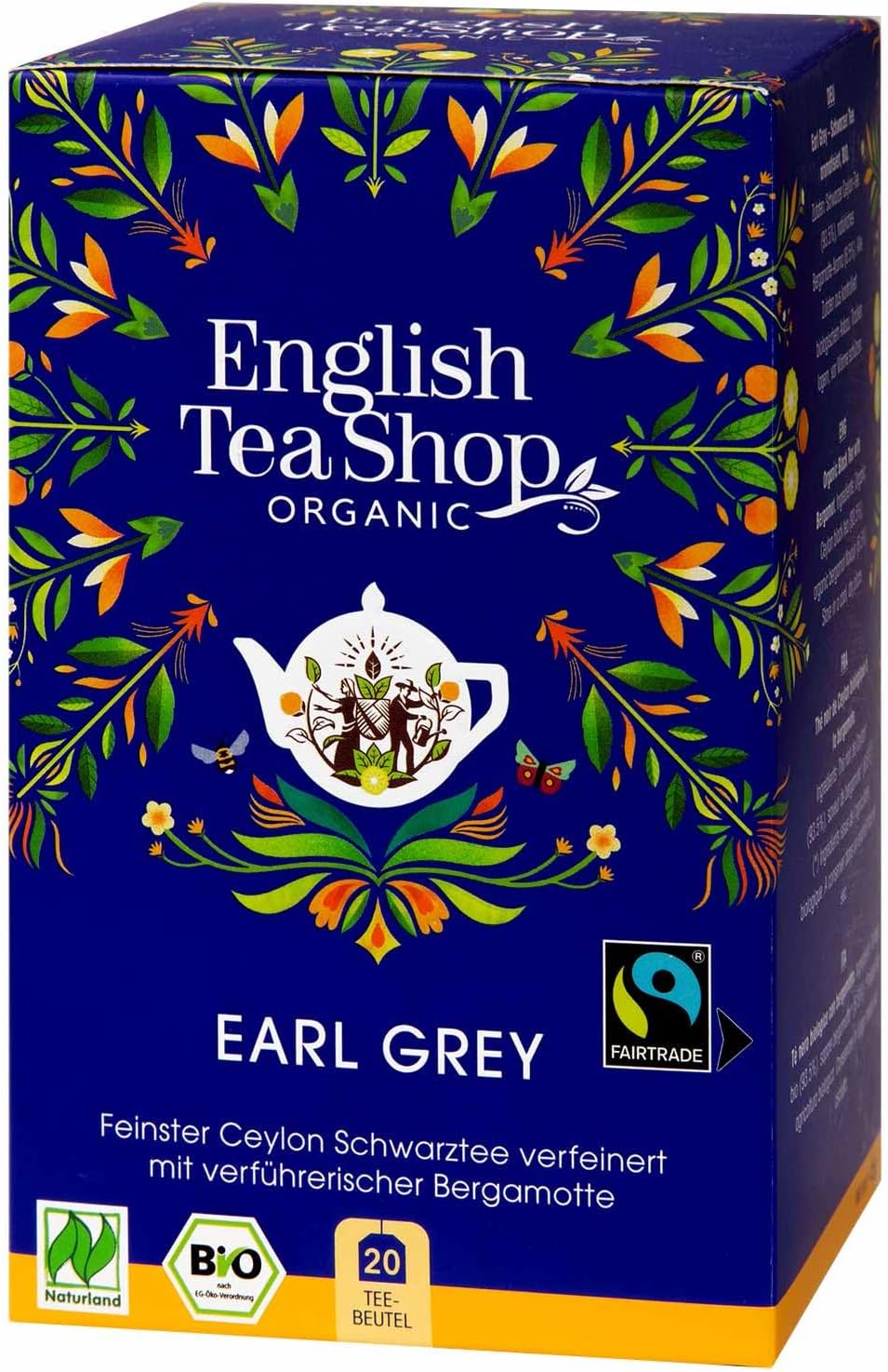 English Tea Shop Earl Grey Fairtrade & Organic 20 Sachet Tea Bags
