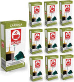 Bonini Carioca Coffee Pods Compatible with Nespresso 100% Italian Coffee Capsules (Pack of 10, Total 100 Pods)