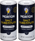 Morton Salt Substitute, Sodium Free, Salt Substitutes with No Sodium, 3.125oz, 2 Pack