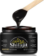 Himalayan Shilajit Resin 800 Mg, Shilajit Pure Himalayan Organic Pure Shilajit with Humic Acid Fulvic Acid & 85+ Trace Minerals Complex Supplement Gel for Energy & Immune Support Men & Women (60g)