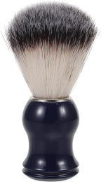 Didiseaon Barber Shaving Brush with Soft Nylon Bristles, Blue Handle Beard Brush for Men, Facial Hair Grooming Tool for Daily Use and Travel, Shaving Accessory for Professional and Home Use