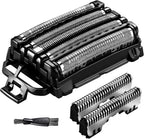 1Pack Replacement Blades and Foil Compatible with Panasonic ARC5 5-Blade Shavers, Compatible with WES9032P ES9032 ES9034 ES9036 ES9038, Fits Models ES-LV61, ES-LV65, ES-LV67, ES-LV95 1Cleaning Brush