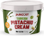 Bulk Pistachio Cream Spread 5.5 LB (2.5 kg) – Premium Turkish Pistachio Butter, Perfect for Dubai Chocolate Bar Kit, Gourmet Paste for Desserts, Breakfast, & Indulgent Treats