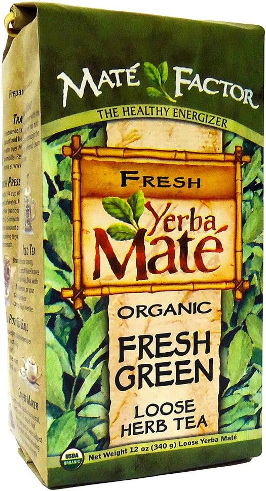 Mate Factor Organic Yerba Mate, Original Fresh Green, 12 Ounce