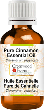 Greenwood Essential Pure Cinnamon Essential Oil (Cinnamomum zeylanicum Steam Distilled 50ml (1.69 oz)