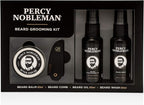 Percy Nobleman Beard Grooming Kit – Gift Set with Signature Scented Beard Oil (1.7 fl oz), Beard Wash (1.7 fl oz), Beard Balm (0.7 fl oz) & Beard Comb for Softening, Hydration & Beard Maintenance