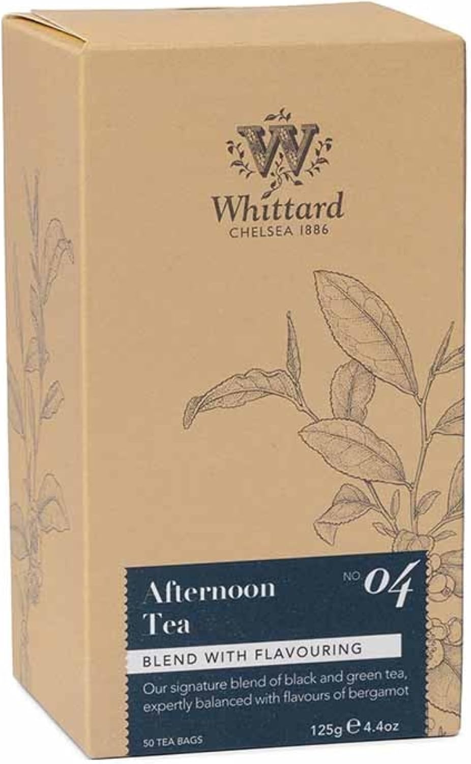 Whittard Tea Afternoon 50 Traditional Teabags