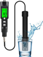 Dissolved Oxygen Meter with ATC,0-40.00 mg/L Measurement Range,Dissolved Oxygen Test Kit for Pond Aquarium Aquaculture and Water Fish Tank,DO Meter with Electrode Filling Fluid.