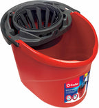 O-Cedar QuickWring 2.5 Gal Bucket, Red, 1 Each