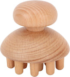 ANGGREK Wood Head Massager, Shape Manual Scalp Massagers Scalp Massage Tool Wooden Fingers Head Scratcher for Remove Headache and Head Body Relaxing