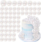 56 PCS Clear Balls Cake Topper Bubble Mini Balloon Topper Ball Cake Picks for Wedding Anniversary Baby Shower Birthday Party
