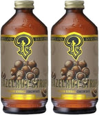 Portland Syrups Hazelnut Syrup – Flavoring for Coffee, Lattes, Cold Brew, Macchiatos, Cocktails, Desserts – Ideal for Drinks & Adding a Hazelnut Touch to Any Beverage – 12 oz, 24 servings (Pack of 2)