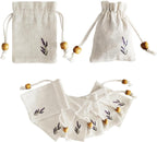 Daclubmenxy 20 PCS Lavender Bags, Lavender Sachet Empty Bag, Drawer Sachets with Drawstring Cotton Pouch for Filling Spice Jewellery Wedding Clothes Storage (White) (White, 3x4in)