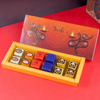 Ghasitaram Gifts Jaiccha Diwali Gift - Happy Diwali Box of Best Assorted Bites 12 pcs|Sweets|Sweets Gift Pack|Diwali Sweets|Indian Mithai|Diwali Sweets Gift Box|Sweets Gift Box