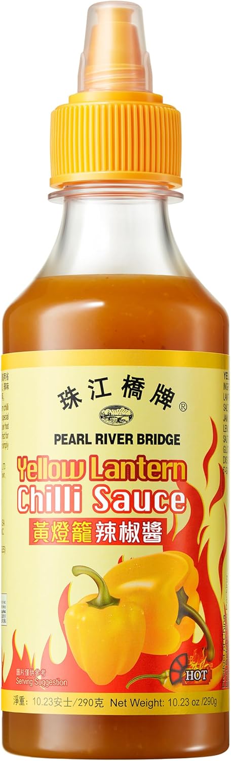 Pearl River Bridge Yellow Lantern Chili Sauce Extruded, Hainan Specialty Hot Sauce, Traditional Fermentation, 290g