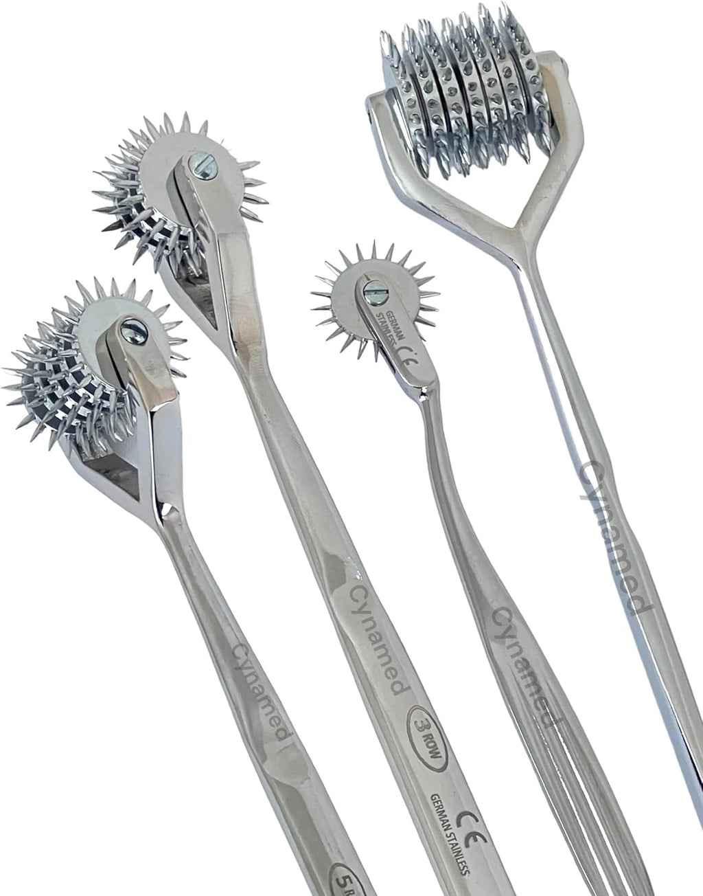ArTLaB-Premium German Wartenberg Neuro Pinwheel Diagnostic Instrument Sensory Wartenberg Pinwheel 1,3.5,7 Head Strong Wheel Stainless Steel Nerve Tester (Set of 4 (1,3,5,7 Head))