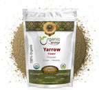 Organic Way Yarrow Flower Powder (Achillea millefolium) - Herbal Tea | European Wild-Harvest | Kosher & USDA Certified | Vegan, Non-GMO & Gluten Free | Raw from Albania (4 Oz (Pack of 1))