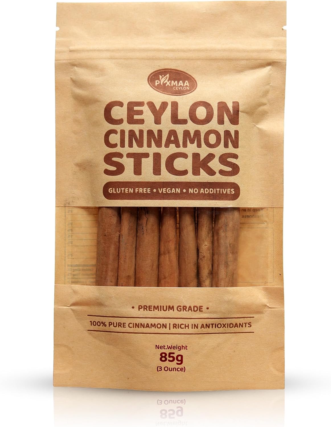 Pixmaa Ceylon, Cinnamon Sticks 3 oz (85g) – True or Real Ceylon Cinnamon Quills from Sri Lanka | Premium Grade, Ceylon Cinnamon Sticks for Tea, Baking, Cooking, and Spice Blends