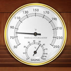 Sauna Thermometer and Hygrometer, 2 in 1 Sauna Fahrenheit Thermometer for Sauna Room, Sauna Accessories for Infrared Steam Saunas, Accurate&Adjustable Indoor Temperature and Humidity Monitor