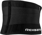 Rehband X-Stable Back Support, Neoprene back compression support 5mm, strong support for fitness and daily life, stabilizes lower back, Colour:Black, Size:X-Large