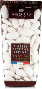 Medicis Premium Candied Almond Dragees (French Jordan Almonds) Sugar Coated Candies Ideal as a Party Favor for Weddings and Baby Showers, 75 Count Bag 8.8oz, White
