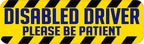 StickerTalk Disabled Driver Vinyl Sticker,