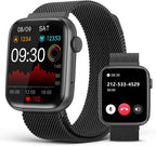 EarlySincere Smart Watches for Men Women Blood Pressure, 1.9" HD Full Touch Screen, Fitness Tracker with Heart Rate Blood Oxygen Sleep Monitor, IP67 Waterproof Smartwatch for Android iOS