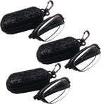 3 PRS Southern Seas Folding Reading +1.00 Glasses Travel Office Home Black Spectacles