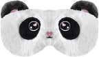 Cute Sleep Masks Cartoon Animal Panda Eye Masks Soft Plush Sleeping Mask Travel Blindfold Eye Shade for Women Men (Panda)