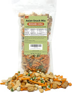Wasabi Snack Mix – Wasabi Peas & Asian Rice Crackers – Spicy Crispy Oriental Snack Blend, Rigato Mix, Savory Party Snacks, Resealable Bag, 14 oz