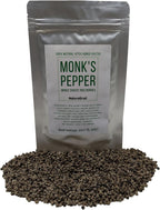 Monk's Pepper, Whole Chaste Tree Berries, Made from 100% Vitex Agnus-castus, Whole Berries - Net weight: 1.5oz/42.5g