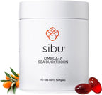sibu Sea Buckthorn Omega-7 Softgels Starter Kit (60ct, 30 Day Supply) – Supplement for Healthy Skin, Hair, Nails and Dryness