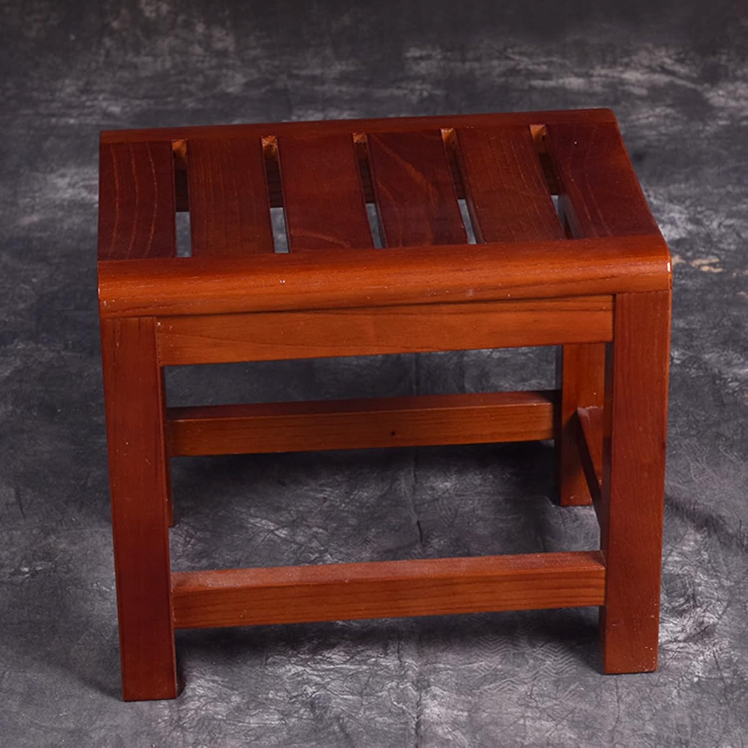 XJHOME Shower/Bath Stools Wooden Bathroom Bench Shower Foot Rest for Bathtub Shaving Legs Spa Sauna Seat Bathing Seat Waterproof Non-Slip for The Elderly Disabled Small Seat (Size : 42x30x40cm)