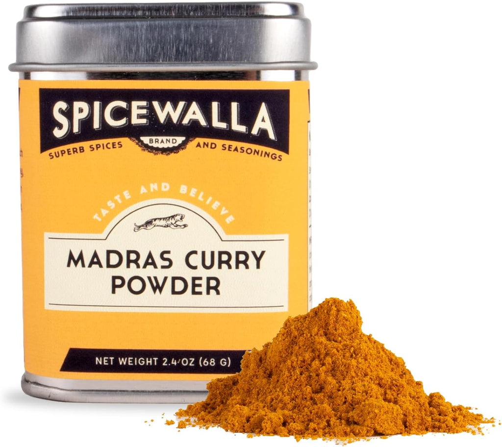 Spicewalla Madras Curry Powder 3.6 oz - Indian Seasoning - Non-GMO, No MSG, Gluten Free