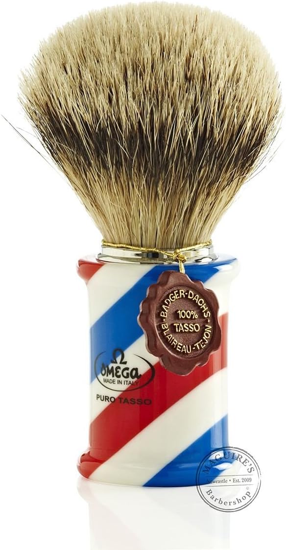 Omega 6735 1st Grade Super Badger Hair Shaving Brush by Omega