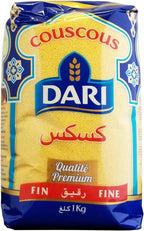Dari Moroccan Couscous 1kg, 2.2lb (Fine, 1 Pack)