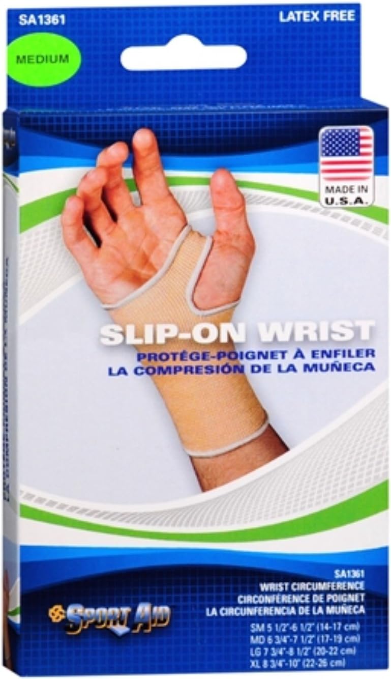 Sport Aid Slip-On Wrist Support MD 1 Each (Pack of 2)
