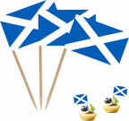 Scotland Countries Toothpicks Flag Scottish Small Mini Cocktail Fruit Cupcakes Toppers Food Stick Flags Decorations, 100 Pack