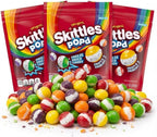 ASSORTIT X Skittles POP’D Freeze Dried Candy, Original Flavors, Crunchy Fruity Candy Snack, Bulk 3 Pack (5.5 Oz Each, Total 16.5 Oz), Resealable Bags