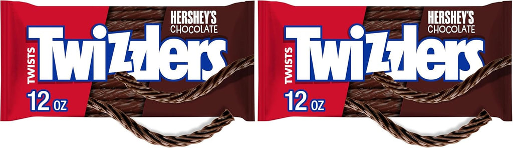 TWIZZLERS Twists, Chocolate Flavor (12-Ounce Bag) (Pack of 2)